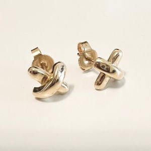 Vintage Tiffany & Co. X kiss earrings